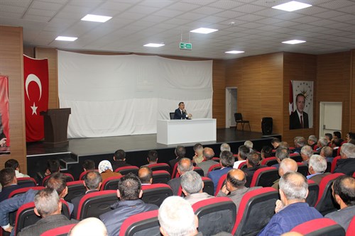 İLÇEMİZDE MUHTARLAR TOPLANTISI YAPILDI