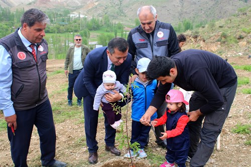 TORTUM YENİ DOĞAN BEBEKLER HATIRA ORMANI PROJESİ HAYATA GEÇİRİLDİ 